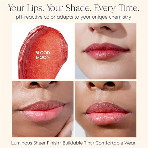 ier? Beauty Luminous pH Lip Balm, Moisturizing Vegan Tinted Lip Balm, 3-in-1 Soothing Lip Serum + Plumping Balm + pH Reactive Tint, Shea Butter & Vitamin E, Made in Italy - 0.088oz