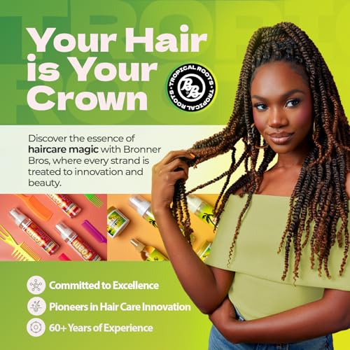Bronner Brothers Tropical Roots Black Castor, OIL, Rosemary, 5 Fl Oz
