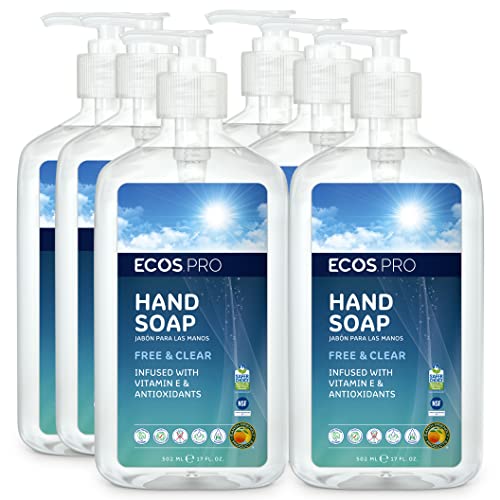 ECOS PRO Hand Soap (Pack of 6) Laundry Detergent Liquid (Pack of 2)
