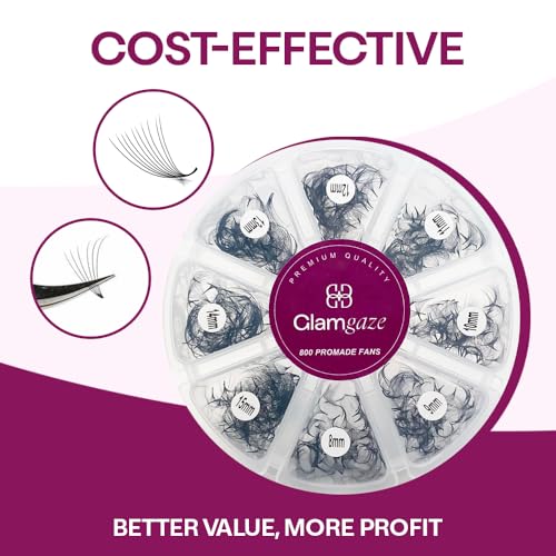 Premium Premade Lash Fans - Mixed Length 8-15mm, 800 Count, 10D-0.07 CC Variation of THIS listing