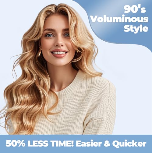 Thermal Hair Brush 1.5 Inch Barrel - Adjustable Temp, Travel Ready, Anti-Tangle Bristles
