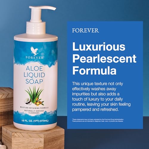 8 Fl Oz Aloe Liquid Soap - Gentle Cleansing Moisturizer with Jojoba & Argan Oil - Vegan & Gluten-Free