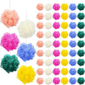 Sunnyray 60 Pcs Mesh Bath Loofahs Set - 6 Colors, Soft Body Sponges for Shower