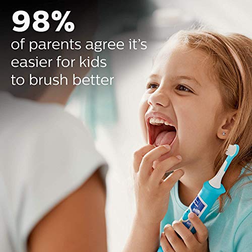 Kids Electric Toothbrush Bluetooth Rechargeable Sonic Power Brush - Turquoise 1 Pack