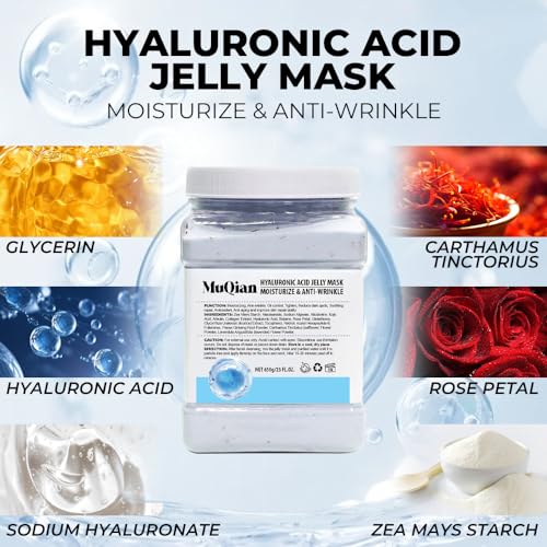 Jelly Mask For Facials Professional Jelly Mask Powder Turmeric Hydrating Rubber Luxury 24K Gold Provence Lavender Mask Jelly Face Masks Diy Spa Face Skin Care Mask (4 Packs)