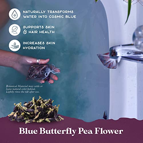 Calming Lavender Lunar Bath Tea with Epsom Salt & Herbs - Relaxing Skin Soak