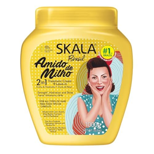 SKALA - Linha Expert - Creme de Tratamento 2 em 1 Amido de Milho 1 Kg - (Expert Collection - Corn Starch 2 in 1 Treatment Cream Net 33.81 Oz)