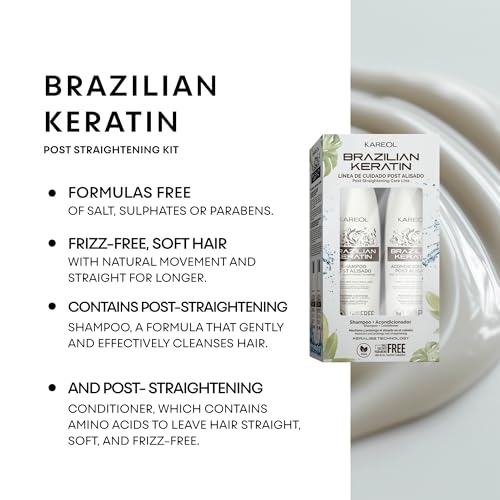 Kareol Sulfate-Free Keratin Post-Relaxing Shampoo & Conditioner Set