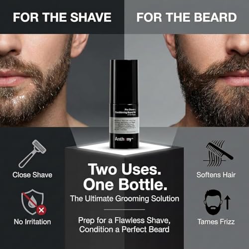 Anthony Pre-Shave and Conditioning Beard Oil 2 Fl Oz - Rosemary Basil Olive Calendula