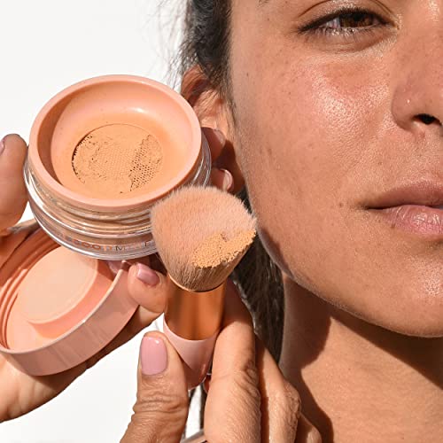 Vegan Flat Blending Makeup Brush for Loose Powder - The Good Mineral