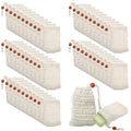 Molain Brown Sisal Soap Saver Bags 50 Pack - Eco-Friendly Bar Soap Pouches