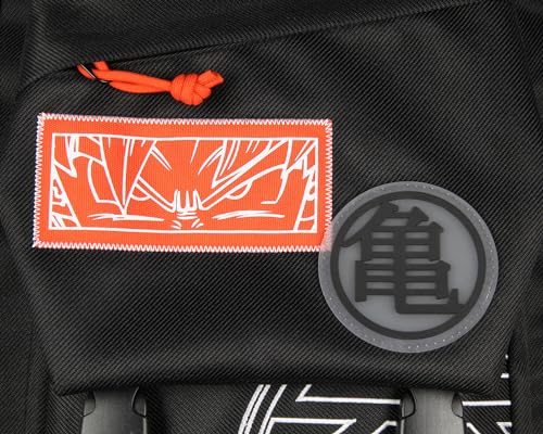 Dragon Ball Z Travel Backpack with Kanji Symbols - Padded Tech Pocket, Durable Polyester