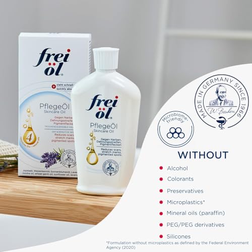 Frei Öl Nourishing Body Oil for Stretch Marks & Scars - Fast Absorbing, Vegan, 125ml