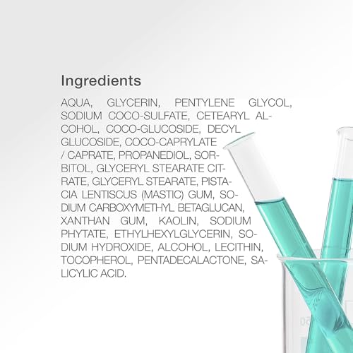Oil Control Clarifying Face Cleanser with Salicylic Acid & Kaolin - Pore-Refining, Breakout-Reducing Skin Wash