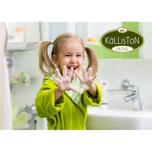 Kalliston, Aloe Vera Olive Soap, with Pumice Stone, Natural Organic Ingredients, Spa Soap Bars, Product of Greece, 4.5oz Each, Pack of 4