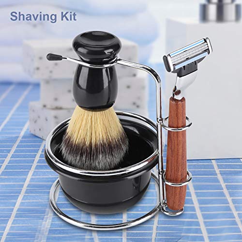 Goick Men's Wet Shaving Kit with Safety Razor & Badger Brush - Gift Set