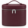 Makeup Bag Vanity Case with Removable Dividers Travel Toiletry Organizer - Wine