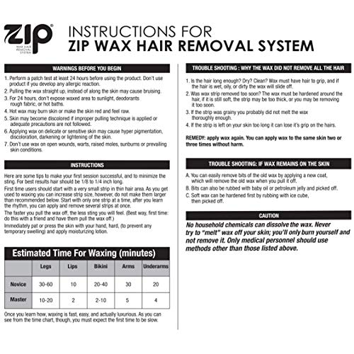 Zip Wax Hair Removal Kit 7oz