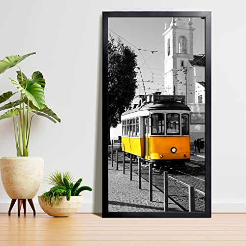 Black 24x48 Inch Large Poster Frame - Gallery Style Wall Art & Photo Frame