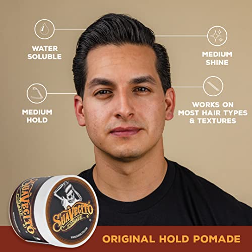 Suavecito Pomade Signature Scent Essentials Bundle: Hair Styling Pomade, Aluminum Free Deodorant, Moisturizing Body Soap