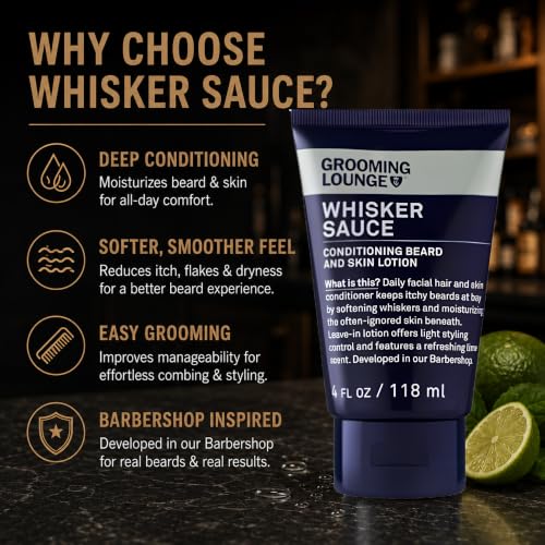 Grooming Lounge Whisker Sauce Beard Conditioner - Avocado & Lime, 4 Oz - Variation of THIS listing