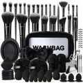 KUORYZAL Black Makeup Brushes Set 70Pcs Professional Synthetic Face & Eye Brush Kit - Variation 5243K