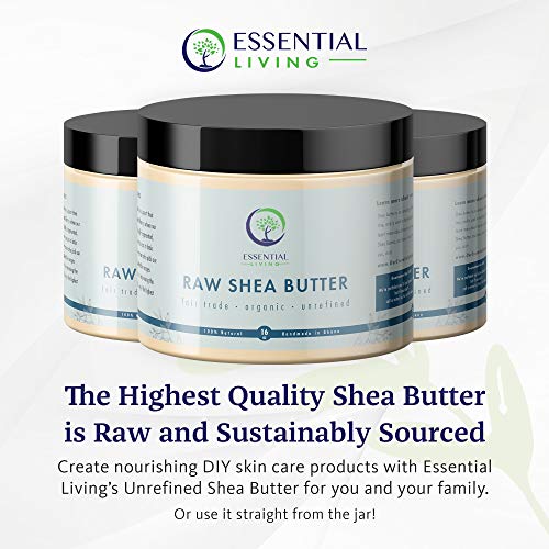 Unrefined Shea Butter - Organic Body Lotion, Soap & Hair Conditioner 16oz