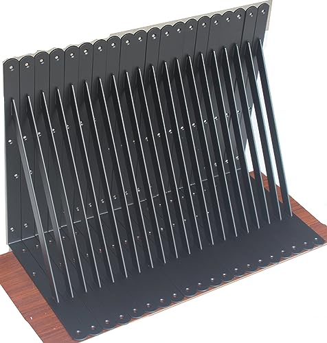 Heavy Duty Shelf Brackets 18x12 Inches - Black Metal Support Angle Brackets, 30 Pack Variation of 30 Pack-Black / 18''x12''