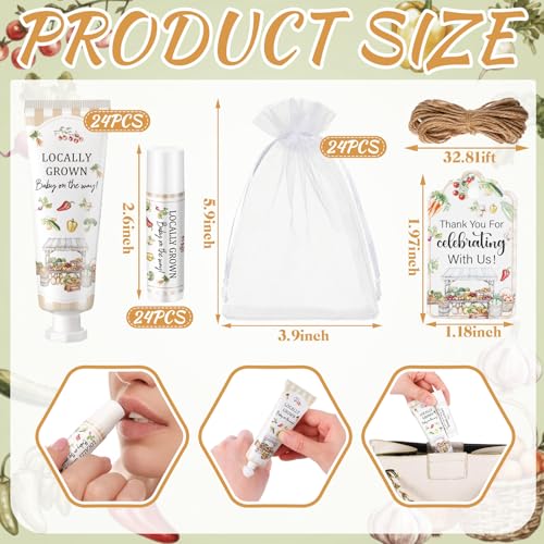 Locally Grown Baby Shower Hand Cream & Lip Balm Gift Set - 24 Count (Locally Grown) by Lounsweer