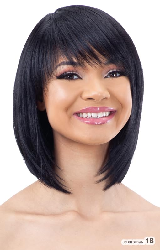 Full Wig Synthetic LITE 002 CMBROWNIE - Easy & Go Style, Curling Iron Safe
