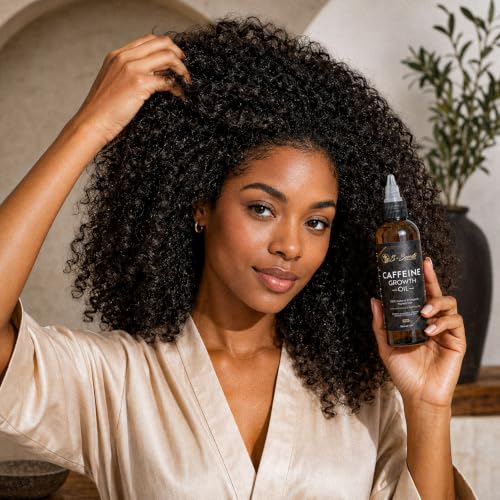 Caffeine Hair Growth Oil 4oz - Nourishing Scalp Treatment with Biotin & Botanical Oils - Variation: 4 Fluid Ounces