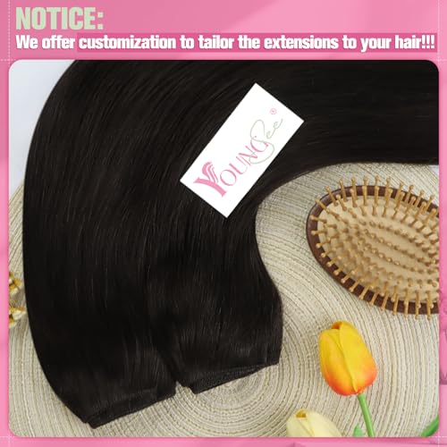 YoungSee Wire Hair Extensions Dark Brown 12 Inch 75G - Variation B-#2