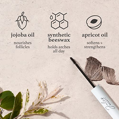 Julep Brow 101-2-in-1 Eyebrow Pencil and Tinted Brow Gel - Taupe - Waterproof - All Day Hold - Fill Define and Shape Brows + Length Matters Buildable Lengthening Lash Mascara Black