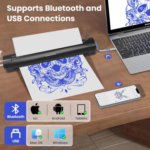 Thermal Tattoo Stencil Printer Machine for Artists & Beginners with Transfer Paper