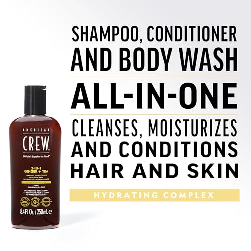 American Crew 3-in-1 Shampoo Body Wash & Conditioner Ginger + Tea 33.8 fl oz - Variation of THIS listing