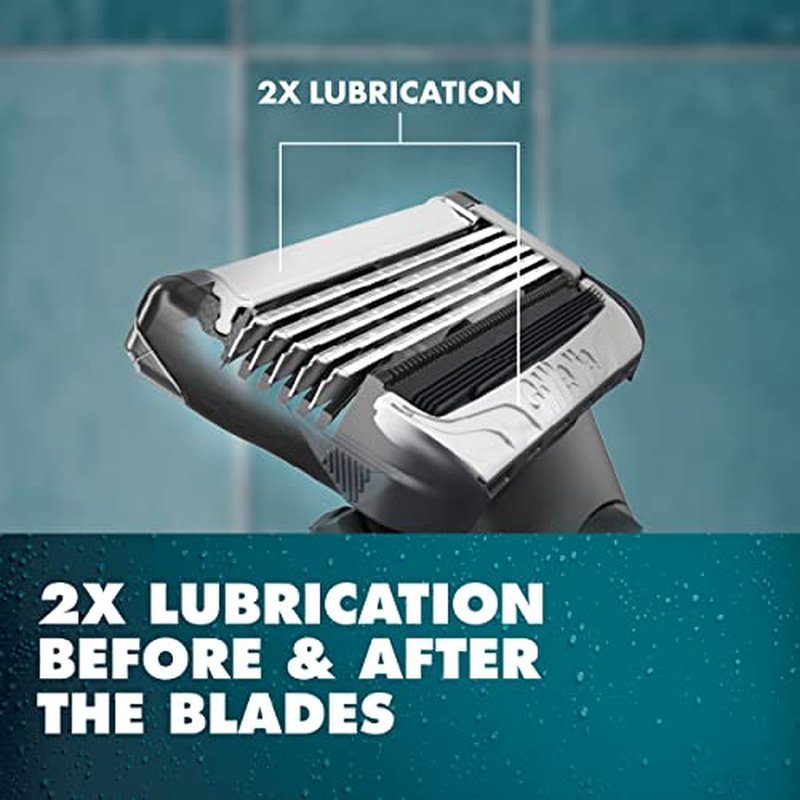 Gillette Intimate Razor for Men, Men¡¯s Pubic Razors for Manscaping, Gentle and Easy to Use, Designed For Pubic Hair, 1 Handle, 2 Blade Refills