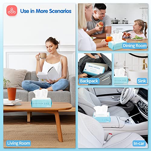 600 Count Disposable Biodegradable Face Towels - Gentle Makeup Remover & Travel Wipes - HOMERHYME Variation of 1 Pack