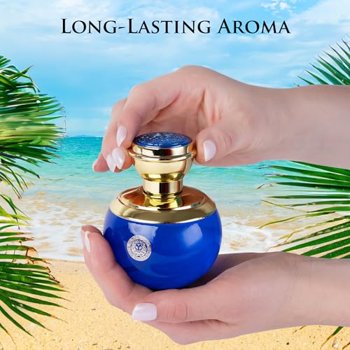 NovoGlow Verse Deep Blue Women's Perfume 3.4oz Floral Fruity Woody - Rose Jasmine Apple