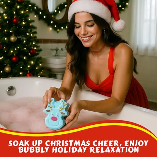 Christmas Advent Calendar 2025 Bath Bombs Set - Green Surprise 12PCS Gifts for Kids & Adults