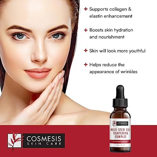 Multi Stem Cell Skin Tightening Complex - Boosts Hydration, Firms Skin, Reduces Wrinkles & Protects from Environmental Exposure - 1 oz