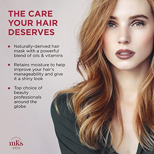 Earthly Body MKS eco Moisture Masque, Original Scent - 7 oz - Hydrating Hair Mask - Revitalizes Dry, Damaged & Distressed Hair - With Moroccan Argan Oil, Hemp Seed Oil - Vegan & Cruelty Free