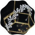 Jorsnovs E-Silver Bridal Headpiece with Cubic Zirconia for Wedding & Special Occasions