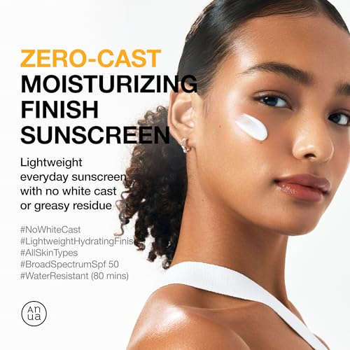 Anua Ultimate Glow Protection Duo, Zero-Cast Moisturizing Finish Sunscreen + Niacinamide 10 + TXA 4 Serum, SPF 50,No White Cast, Facial Serum for face, Korean skincare Set