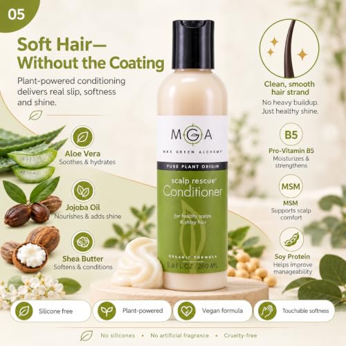 Max Green Alchemy Organic Tea Tree Hair Conditioner 8.8 Fl Oz - Unisex, Sulfate & Paraben Free