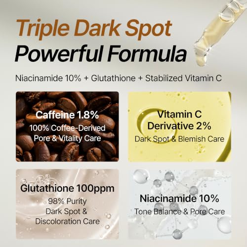 Vitamin C Serum for Dark Spots & Pore Care - Brightening & Toning