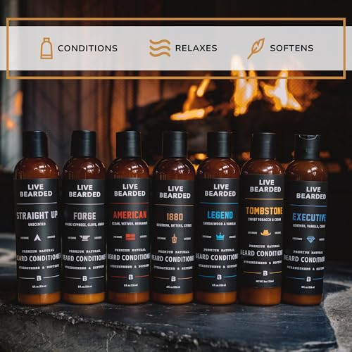 Live Bearded Softening Beard Conditioner - Straight Up Unscented, 8 fl oz - Fragrance-Free