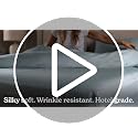 Queen Cooling Bed Sheet Set - White, 4-Piece for Hot Sleepers - Beckham Hotel Collection