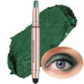 Green Eyeshadow Stick Makeup, Highlighter Cream Eye Shadow Pencil, Waterproof Hypoallergenic Long Lasting Matte Crayon, Glitter Primer Palette Shimmer Eyeliner Pen