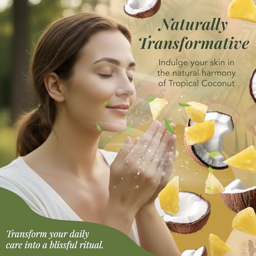 Saavy Naturals Deeply Hydrating Body Cream with Shea Butter & Tropical Coconut - 8.5 fl oz, 2 Pack