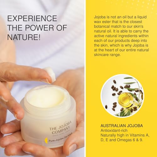 Jojoba Pure Gel Mask with JD Lusteris¢â ? Hydrating Overnight Face Mask for Dry & Sensitive Skin ? Soothing Gel with Vitamins A, D & E ? Lightweight Leave-On, 8-Hour Moisture Barrier, 3.4 oz